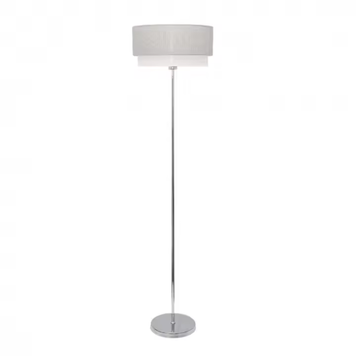 Lámpara de Pie FABRILAMP Kenya Gris/blanco 40d - 1