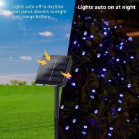 Luces De Cadena Solar Para Exterior LED Luces Navideñas Al Aire Libre Impermeables Para Jardín Y Valla Instalación Auto-Contenida Fuente De Energía Solar Protección IP65 - details 16