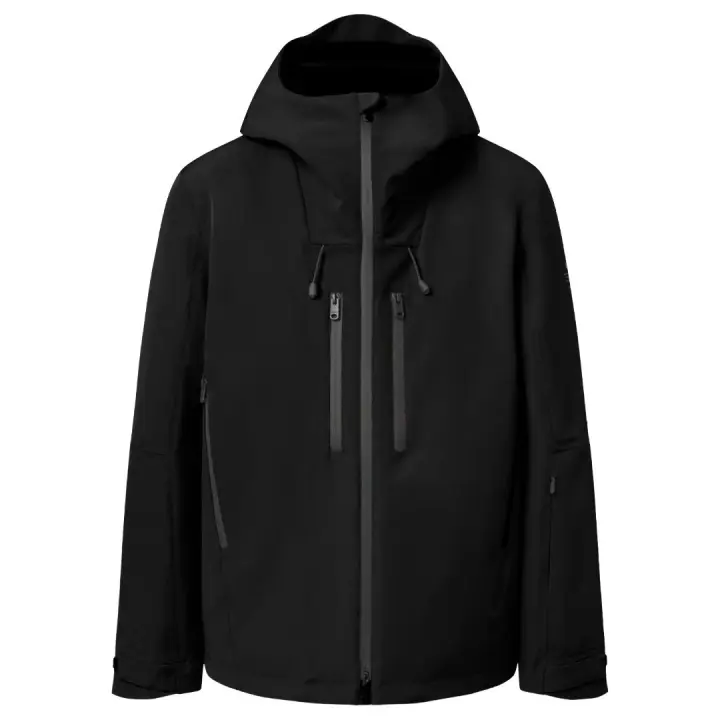 Cazadora Negra Ecoalf Granado Black de Corte Regular Cómoda y Versátil - 1