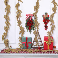 1pc Simulación De Uva De Navidad Para Decoración De Fiesta Y Hogar Arreglo Floral Colgante De Valla Estilo Navideño - details 12