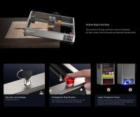Creality Falcon2 Grabador láser, Máquina de grabado láser de 40W de potencia para regalos personalizados, Cortadora láser con asistencia de aire para madera, Velocidad de 25000mm/min Máquina CNC para bricolaje en madera, metal, acrílico, cuero 400*415mm - details 11