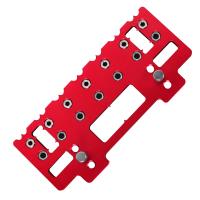 Kit De Juego De Herramientas Para Agujeros Rectos Y Bolsillo En Aluminio Locator De Agujeros De Punzón De Arco Iris Guía De Perforación Para Estante Juego De Herramientas De Carpintería DIY - details 14