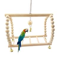 Juguete De Colgante Para Pájaros Madera Percha Para Periquito Con Bolas De Masticar Soporte De Sueño Para Cages Juguetes De Juego Para Pájaros Budgie - details 9