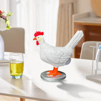 Lámpara De Mesa Creativa Con Gallo Y Huevo Cargada USB Luz Nocturna Realista Divertida Para Decoración Del Hogar - details 1