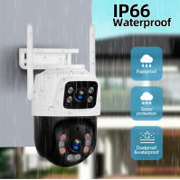 Cámara De Seguridad FUERS 6MP WiFi Exterior Con Lente Dual Monitoreo CCTV IP Onvif iCSEE Pantalla Doble Negro Resistente Al Agua IP66 - details 8