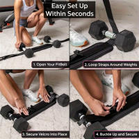 Dispositivo De Entrenamiento De Empuje De Hombro Ajustable En Nylon PA Con Cinturones De Soporte Pesado Para Gimnasio Y Ejercicios En Casa - details 5