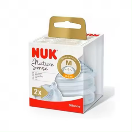 NUK NATURE SENSE TETINA ANTICOLICO ANATOMICA 0-6 M SILICONA M 2 UD - 1
