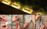 Lámpara Solar LED de 30 Luces para Jardín al Aire Libre Luz Debajo del Suelo para Decoración de Jardín Especial para Acampar Forma de Luz Solar Luminosa Fluxo Sensorial - details 3