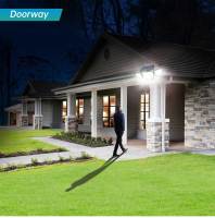 Luces Solares Al Aire Libre Con Sensor De Movimiento IP65 Impermeables 152/236 LED Super Brillantes Con 2 Sensores Luces De Inundación Solar Para Exterior - details 10