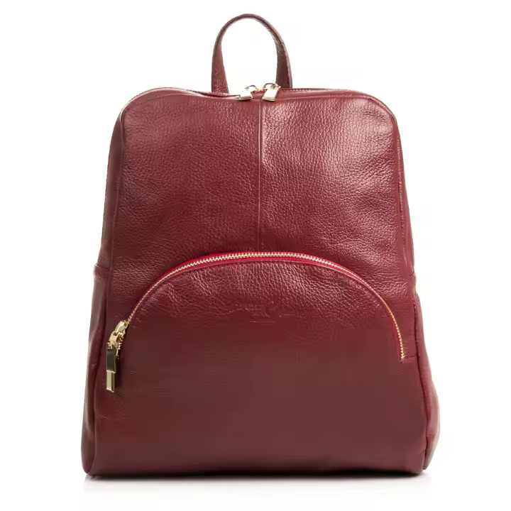 Firenze Artegiani. Monastier Bolso mochila Mujer.Piel auténtica Dollaro  . Made in Italy. Vera Pelle Italiana. - 1