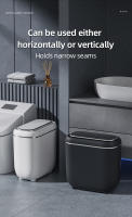 Basurero Inteligente Automático 14L Para Baño Con Sensor Largo Delgado Y Cubierta a Prueba De Agua Bin De Basura Recargable Para El Hogar - details 6