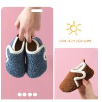 Pantuflas De Algodón Para Niños Y Niñas Antideslizantes Y Cálidas Para Invierno Calzado Suave Para El Hogar Comodidad Y Seguridad En El Interior - details 3