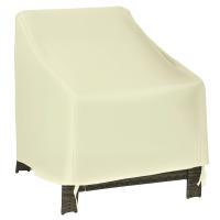 Outsunny Funda Protectora para Sillas Cubierta de Muebles Sillón Impermeable Exterior Jardín Protección contra Lluvia y Sol 68x87x77cm 600D Tela Oxford - details 0