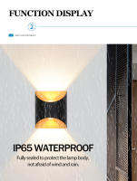 Lámpara De Pared LED 10W Aluminio Moderna Nórdica Exterior Interior Para Sala De Estar Dormitorio Lámpara De Noche 85-265V - details 3