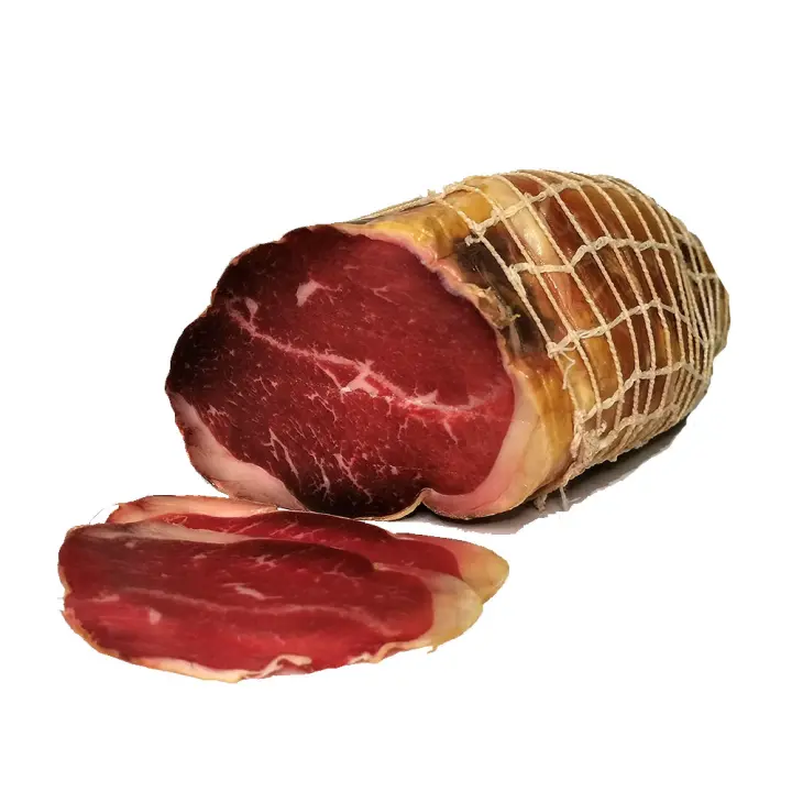 Cecina de vaca embuchada. Cecina de León. Pieza de 1 kg aprox. Embutidos La Encina - 1