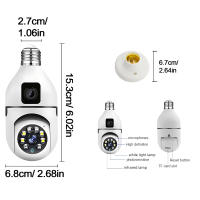 Cámara IP 4K 1080P Con Lente Doble PTZ Wifi Pantalla Dual Seguimiento Automático Audio Bidireccional Visión Nocturna Color Cámara De Seguridad - details 1