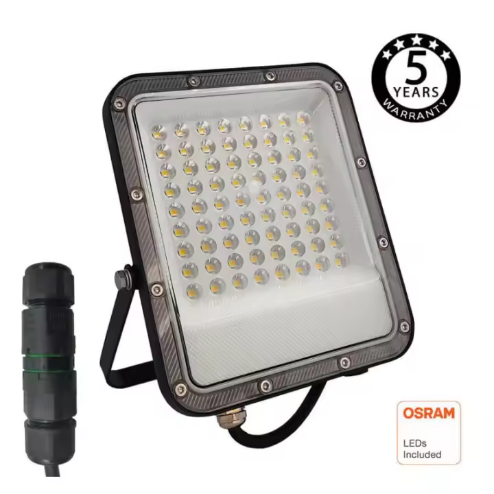 Foco Proyector Exterior LED Negro - AVANT PRO - OSRAM CHIP -  IP65 - Luz seleccionable 2700K - 4000K - 5700K - 1