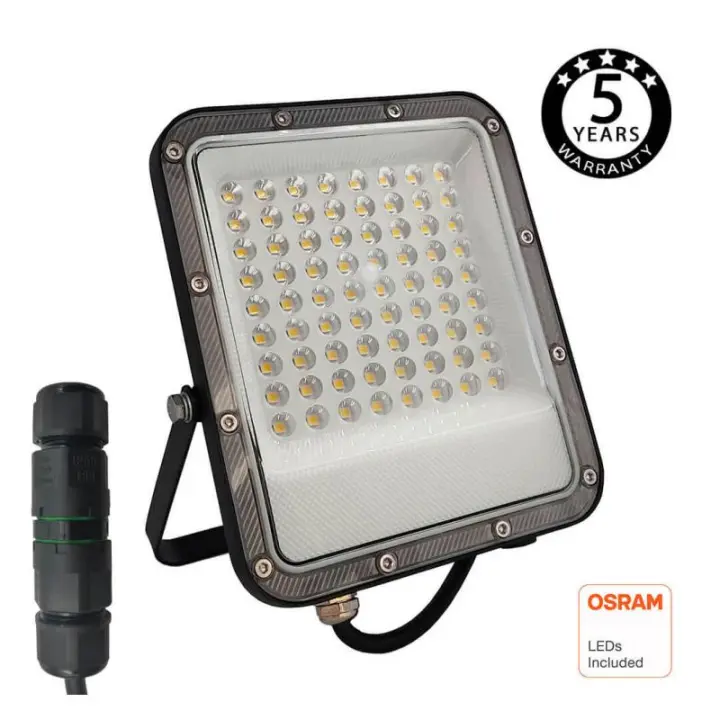 Foco Proyector Exterior LED Negro - AVANT PRO - OSRAM CHIP -  IP65 - Luz seleccionable 2700K - 4000K - 5700K - 1