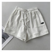 Pantalones Cortos A-line Amplios Con Cinturón Ajustable Para Mujer Estilo Coreano Casual Versátil Para El Hogar Y Deportes - details 12