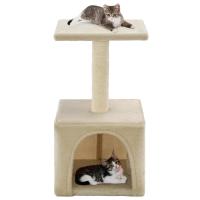 vidaXL Rascador Gatos con Poste de Sisal 55cm Accesorios Mascotas Color Azul oscuro,  Beige,  Gris y mas - details 1