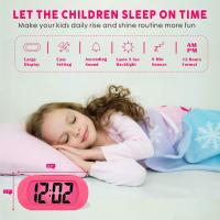 Reloj Despertador Digital LCD, with Gran Pantalla, fácil de configurar, with Snooze y Luz de Noche, Alarma with Sonido Ascendente y portátil, El Gift Ideal para niños - details 1