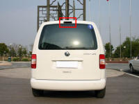 Lámpara De Freno Trasero De Nivel Alto Con Lente Ahumada Negra Para VW Caddy MK3 04-15 ANGRONG Pieza De Repuesto Directa Instalación En La Parte Trasera Color Rojo Material Plástico & PCB - details 3