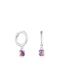 Pendientes de Plata de Primera Ley para Mujer with Motivo de Oso, Cierres Criolla, Elegante y Diferentes, Colección Cool Color - details 1