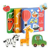 Juego De Rompecabezas De Madera Montessori Para Niños Cognición Temprana Educativo Juguete De Aprendizaje Temprano Animal Fruta Tráfico Regalos - details 0