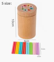 Juguetes De Madera Montessori Para Niños Edad Temprana Juego De Colores Y Formas Mejora El Desarrollo Motor Y Educativo - details 9
