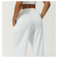 Pantalones Deportivos De Mujer Con Cintura Alta Y Bolsillo Lateral Pantalones Anchos Para Correr Y Gimnasio - details 7