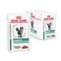 12 X 85g - Royal Canin Veterinary Diabetic  Alimento completo dietético para gatos  Para regular el aporte de glucosa  Con trocitos finos en salsa  Alto contenido en proteínas - details 0