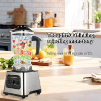 6000W Potente Batidora Licuadora Exprimidor Batidora de Mesa 2.5L Recipiente Procesador de Alimentos Batidora Mezcladora para Hielo Fruta Nuez,family,Acero inoxidable - details 2
