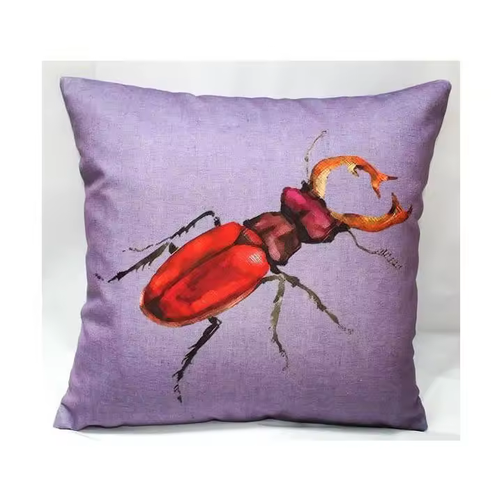 Cojín Divertido 45x45 Estampado Simpático Insectos Varios Modelos - 1