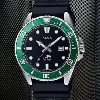 Reloj Hombre Buceo Casio MDV-106B-1A3 HULK MARLIN DURO correa goma dial color verde - details 1