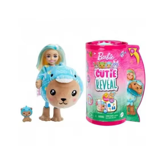 BARBIE CHELSEA CUTIE REVEAL OSITO DELFIN MATTEL - 1