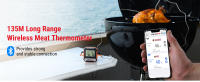 Termómetro Digital De Carne ThermoPro TP904 Con Alarma Y Timer Bluetooth Conectado APP Doble Probedominio De Cocina - details 0