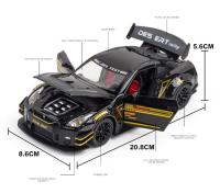 Nissan GTR R34 R35 Skyline Ares Coche De Deportes De Aleación Modelo De Metal Diecast Con Sonido Y Luz Regalo Para Niños Escala 1:24 - details 1