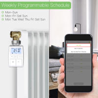 Controlador De Termostato Inteligente MOES Tuya ZigBee3.0 Actuador De Radiador Válvula Con Sensor Interno Y Control De Voz Alexa - details 4