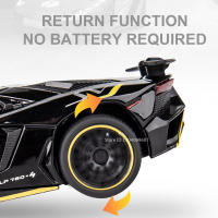 Coche De Deportes a Escala 1:32 Lambor Aventador SVJ LP780-4 Modelo De Metal Con Puertas De Ciseco Abiertas Y Sonido Luz Juguete Para Hobby - details 3