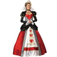Disfraz De Reina Roja De Alice En El País De Las Maravillas Para Mujer Ropa De Cosplay Sexy Real Traje De Fiesta De Halloween - details 0