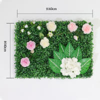 Cerda De Hierba Artificial 40x60cm Eucalipto Falso Césped Para Decoración De Jardín Fiesta Y Muralla Colgante Mat De Vegetación - details 5
