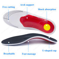 Almohadillas De Apoyo De Arco Alto Ortótico Para Zapatos De Trabajo Suporte De Arco 3D Para Pies Planos Adecuado Para Hombres Y Mujeres Almohadillas De Gel Anti-Dolor Y Absorbente De Sudor - details 6