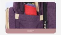 Bolso De Cuero Genuino Para Mamá Y Bebé Bolsa De Almacenamiento Doble Bolsa De Viaje Para Bebé Bolso De Diaper Con Hombro Para Carrito De Bebé - details 1