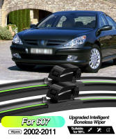 LimpiaFrente LimpiaFrente Wiper Blades Para Peugeot 607 2002-2011 Pares De LimpiaFrente De Pintura Natural Adecuado Para Año 2003 2004 2005 2007 2008 2009 2010 - details 0