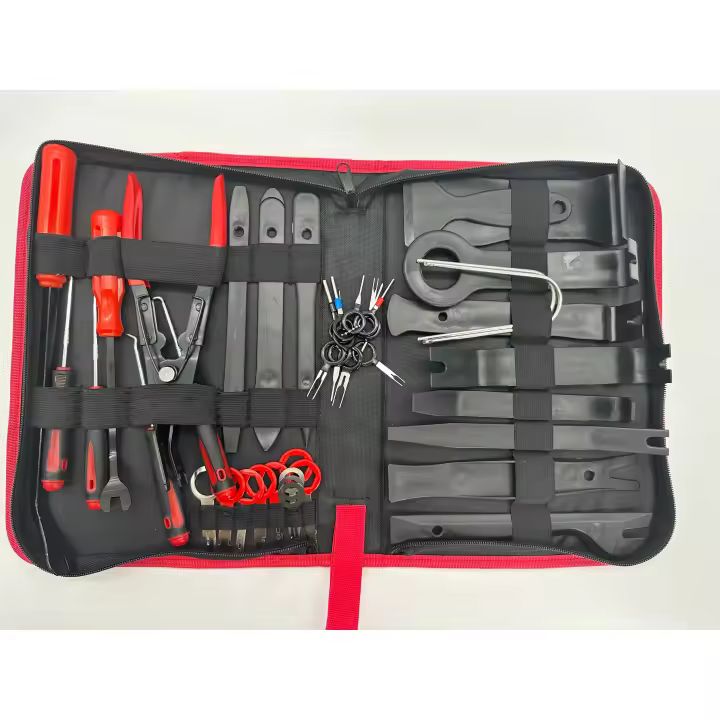 Ondragon Kit Desmontar Coche, Herramienta de extracción de paneles, Coche Interior Herramientas de Eliminación con Clips Retenedores de Coche - 1