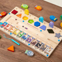 Juego De Puzzle Magnético De Colores Y Números Tablero De Laberinto De Madera Para Niños Montessori Desarrollo De Habilidades Motoras Finas - details 0