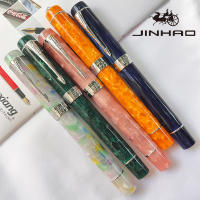 JINHAO 100 Pluma De Caligrafía De Acrílico Plateado Con Clip De Flecha Pluma De Tinta De Acero Inoxidable Para Escritura - details 7