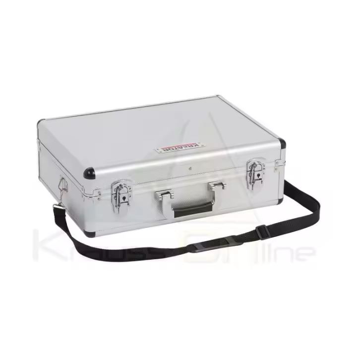 Maletín de Aluminio Varo 460x330x155mm Plata para Almacenamiento de Herramientas y Estanterías - 1