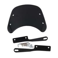 Parabrisas Universal Para Motocicleta Deflector De Viento Con Faro Redondo Compatible Con Husqvarna Yamaha XSR Royal Enfield Triumph - details 6