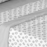 UNIFABRICS Sabanas Invierno térmicas de Coralina Estampadas, Doble Cara Térmica Mod.CERCHIO Gris para Cama 90,105,135,150 y 180 .Gramaje 180 gr/m extra suave - details 2